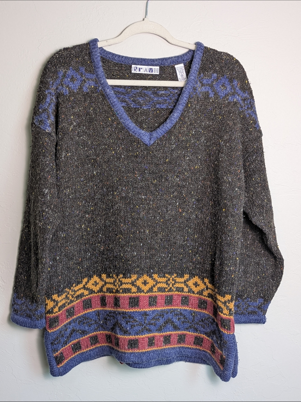 Bravo vintage '80S '90S Wool oversized knit sweater